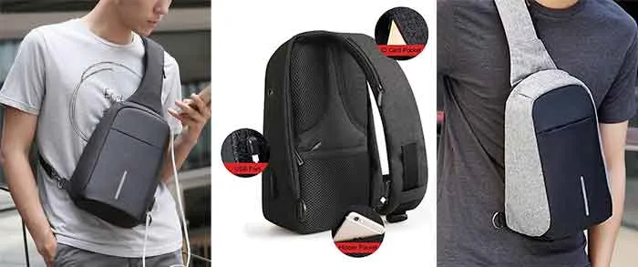 Tamaño real de la mochila antirrobo Mark Ryder MR 5898