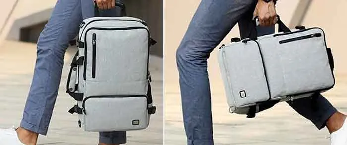 Imágenes reales de los posibles usos de la mochila Antirrobo Mark Ryden ZEN