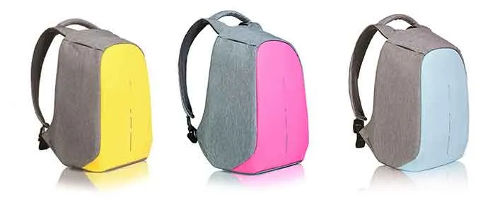 Colores disponibles para la mochila Bobby Compact antirrobo