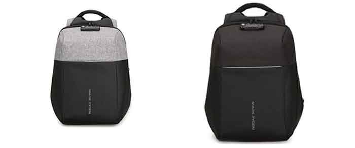 Los colores disponibles para la mochila de seguridad Mark Ryden MR 6768 son negro y negro-gris