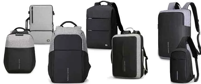 Modelos de mochilas antirrobo de la marca Mark Ryden